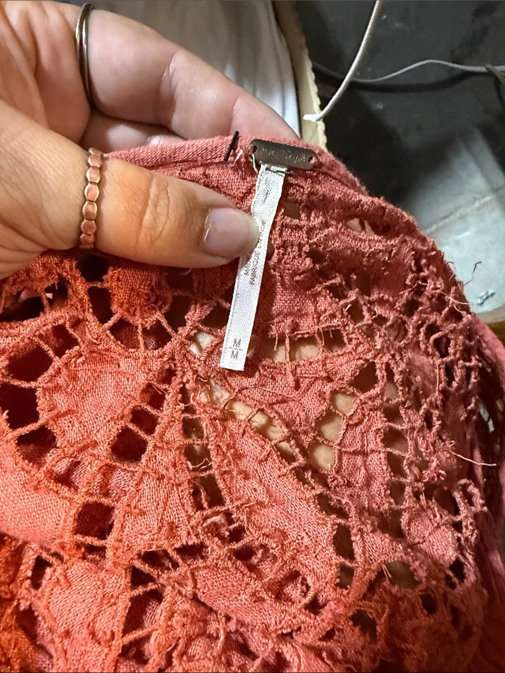 Anthropologie delicate crochet